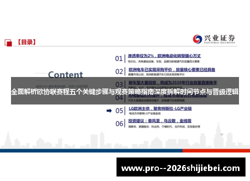 全面解析欧协联赛程五个关键步骤与观赛策略指南深度拆解时间节点与晋级逻辑